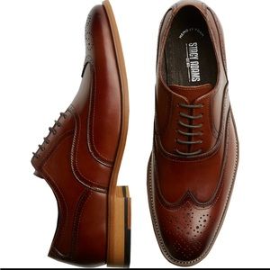 Stacy Adams Dunbar Wingtip Oxfords in Tan